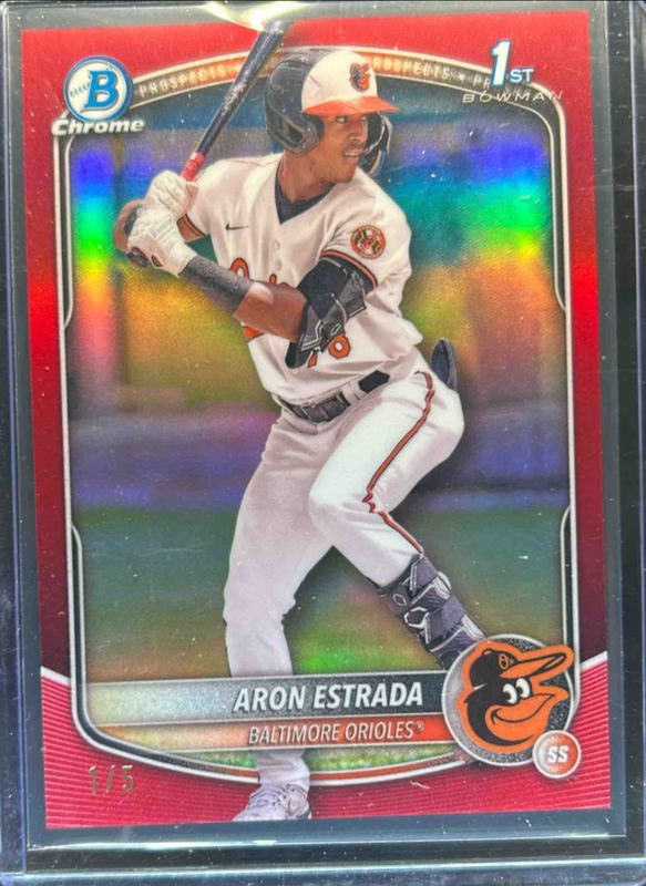 2025 Bowman Sapphire Edition #BCP-33 Chrome Prospects - Red Refractor /5