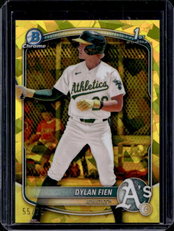 2025 Bowman Sapphire Edition #BCP-47 Chrome Prospects - Yellow Refractor /75