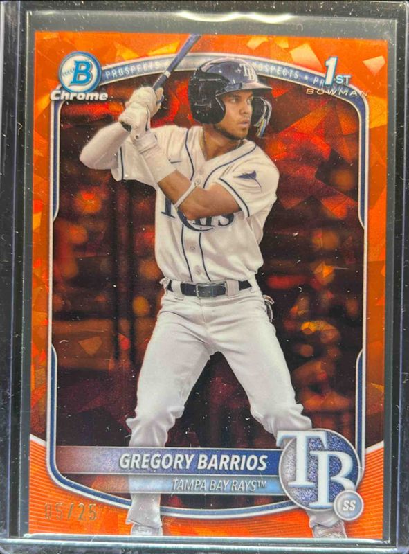 2025 Bowman Sapphire Edition #BCP-7 Chrome Prospects - Orange Refractor /25