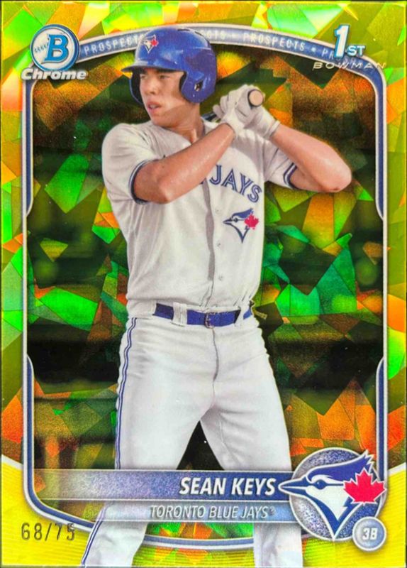 2025 Bowman Sapphire Edition #BCP-89 Chrome Prospects - Yellow Refractor /75