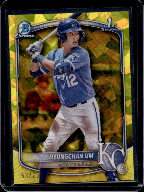 2025 Bowman Sapphire Edition #BCP-119 Chrome Prospects - Yellow Refractor /75