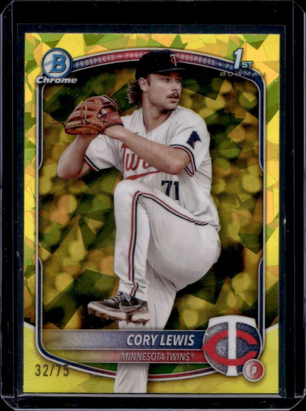 2025 Bowman Sapphire Edition #BCP-128 Chrome Prospects - Yellow Refractor /75