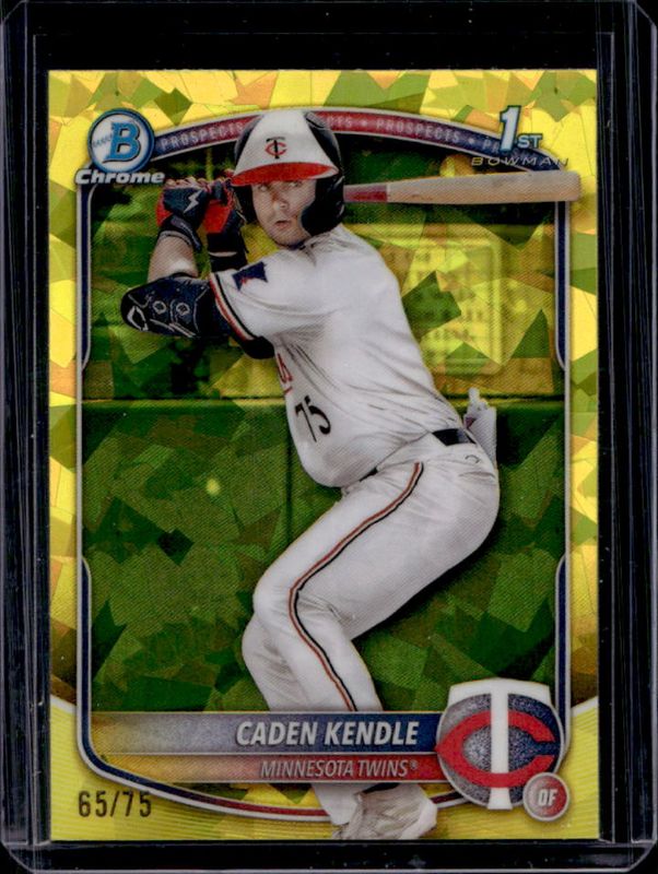 2025 Bowman Sapphire Edition #BCP-113 Chrome Prospects - Yellow Refractor /75