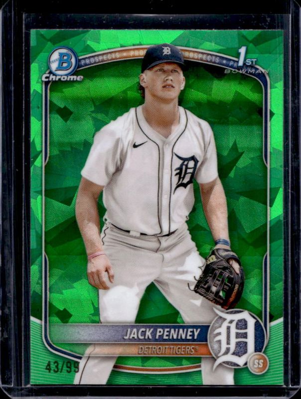 2025 Bowman Sapphire Edition #BCP-60 Chrome Prospects - Green Refractor /99