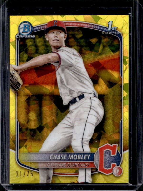 2025 Bowman Sapphire Edition #BCP-56 Chrome Prospects - Yellow Refractor /75