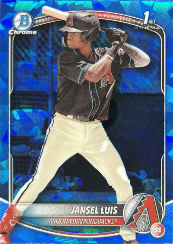 Jansel Luis 2025 Bowman Sapphire Edition #BCP-84 Chrome Prospects RAW