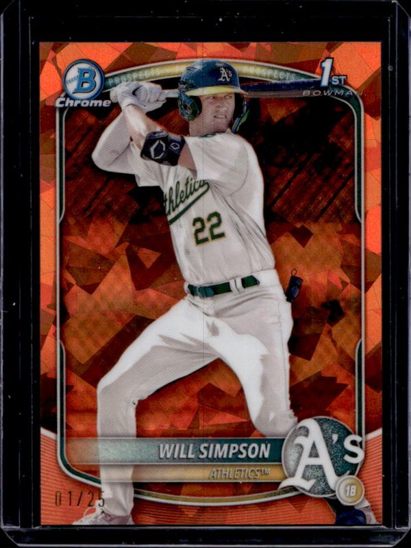 2025 Bowman Sapphire Edition #BCP-35 Chrome Prospects - Orange Refractor /25