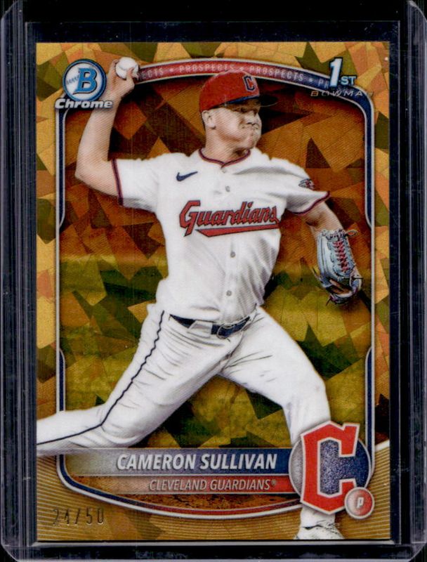 2025 Bowman Sapphire Edition #BCP-97 Chrome Prospects - Gold Refractor /50