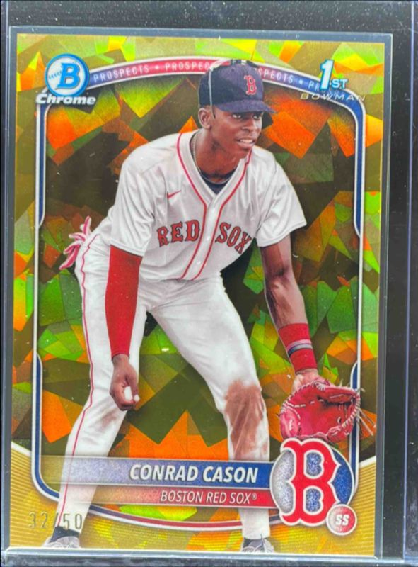 2025 Bowman Sapphire Edition #BCP-130 Chrome Prospects - Gold Refractor /50