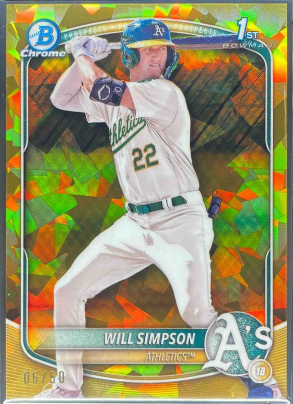 2025 Bowman Sapphire Edition #BCP-35 Chrome Prospects - Gold Refractor /50
