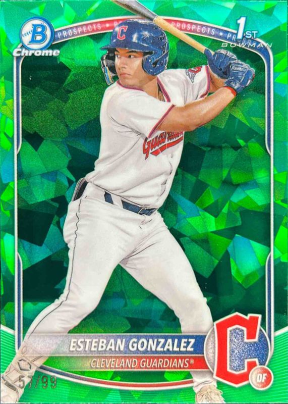 2025 Bowman Sapphire Edition #BCP-70 Chrome Prospects - Green Refractor /99