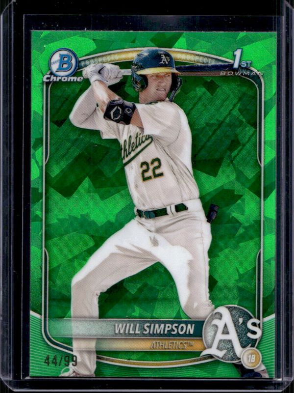 2025 Bowman Sapphire Edition #BCP-35 Chrome Prospects - Green Refractor /99