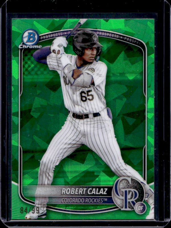 Robert Calaz 2025 Bowman Sapphire Edition #BCP-40 Chrome Prospects  display picture 1