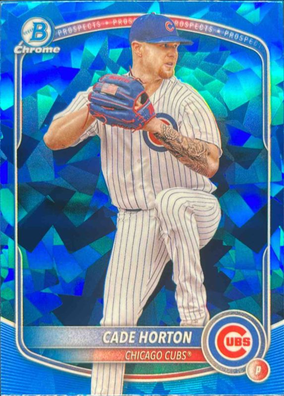 Cade Horton 2025 Bowman Sapphire Edition #BCP-10 Chrome Prospects RAW