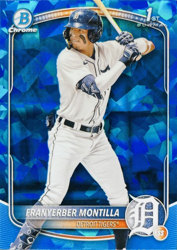 Franyerber Montilla 2025 Bowman Sapphire Edition #BCP-5 Chrome Prospects RAW