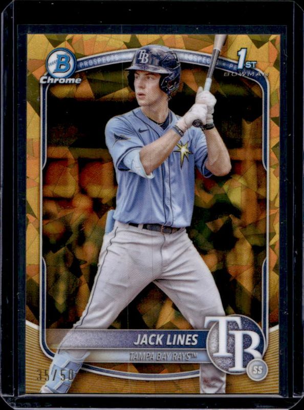 2025 Bowman Sapphire Edition #BCP-64 Chrome Prospects - Gold Refractor /50