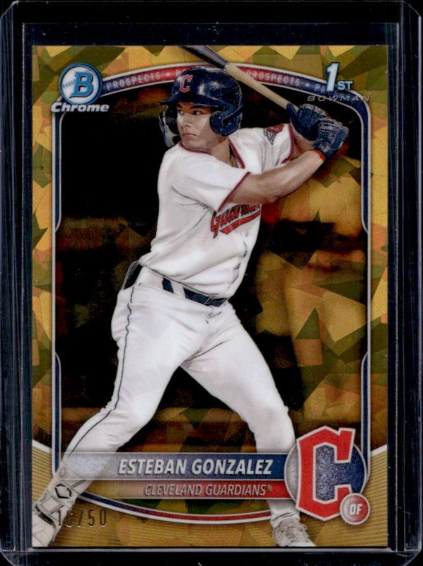 2025 Bowman Sapphire Edition #BCP-70 Chrome Prospects - Gold Refractor /50