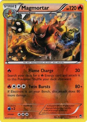 2014 XY: Furious Fists #011/111 Reverse Holo