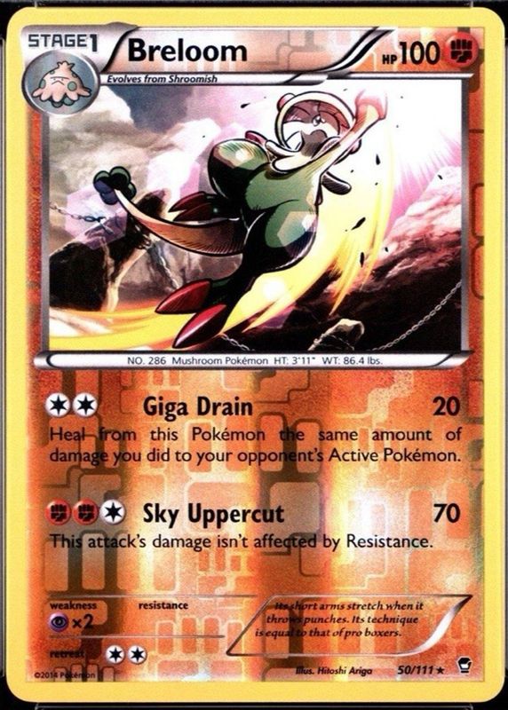 2014 XY: Furious Fists #050/111 Reverse Holo