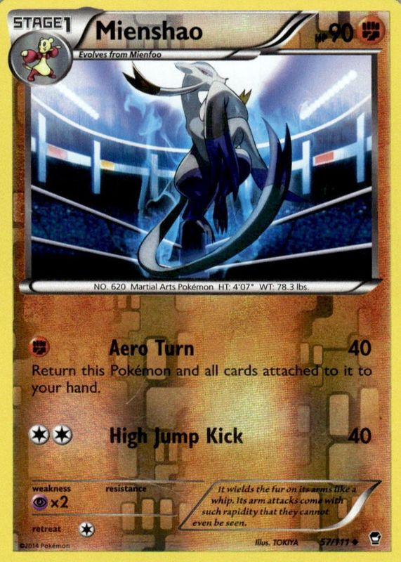 2014 XY: Furious Fists #057/111 Reverse Holo