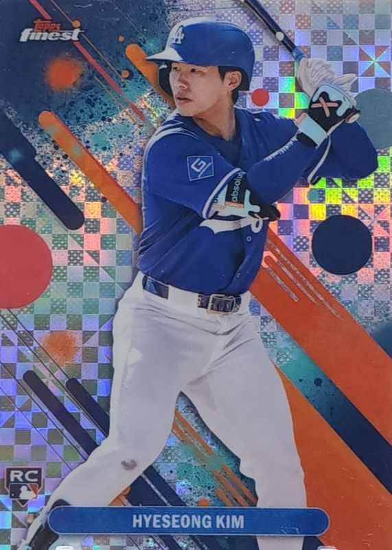 Hyeseong Kim 2025 Topps Finest #27 Common - Checkerboard Refractor Rookie RAW