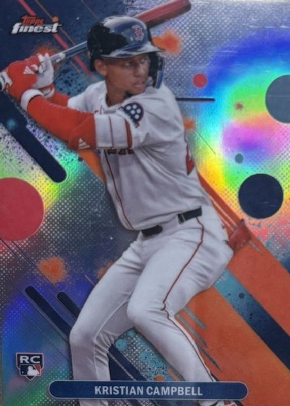 Kristian Campbell 2025 Topps Finest #98 Common - Refractor Rookie RAW