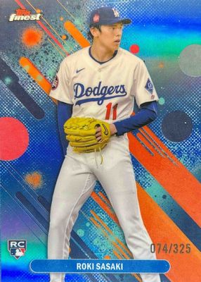 2025 Topps Finest #40 Common - Sky Blue Refractor /325