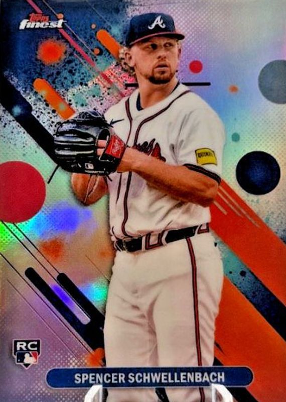 Spencer Schwellenbach 2025 Topps Finest #43 Common - Refractor Rookie RAW