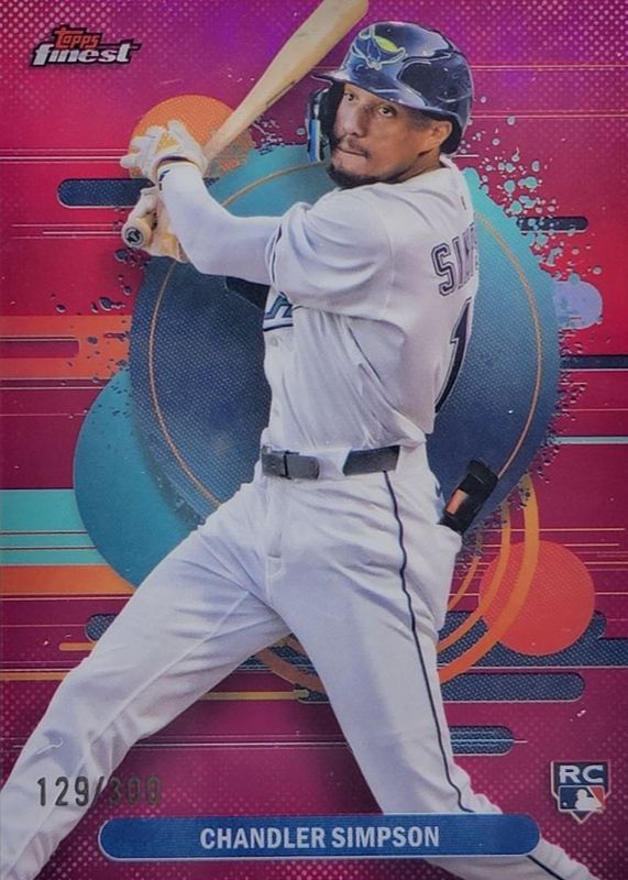 Chandler Simpson 2025 Topps Finest #177 Uncommon - Magenta Refractor /300 Rookie RAW