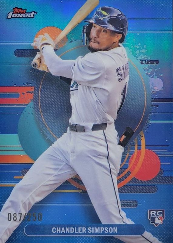 Chandler Simpson 2025 Topps Finest #177 Uncommon - Sky Blue Refractor /250 Rookie RAW