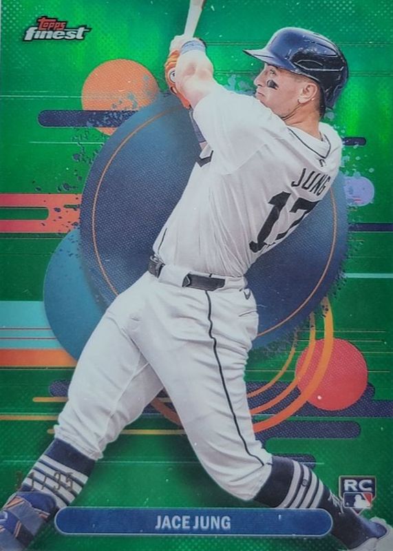 Jace Jung 2025 Topps Finest #191 Uncommon - Green Refractor /35 Rookie RAW
