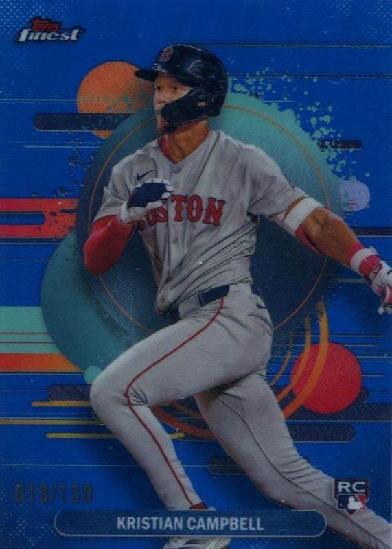 Kristian Campbell 2025 Topps Finest #181 Uncommon - Blue Refractor /150 Rookie RAW