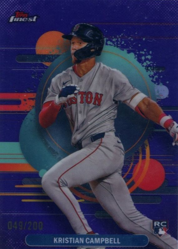 Kristian Campbell 2025 Topps Finest #181 Uncommon - Purple Refractor /200 Rookie RAW