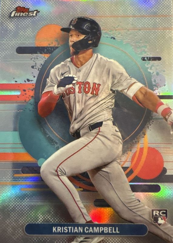 Kristian Campbell 2025 Topps Finest #181 Uncommon - Refractor Rookie RAW
