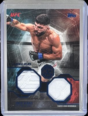 2026 Topps Knockout UFC #OTC-AA 1-2 Combo Relics - Blue /50