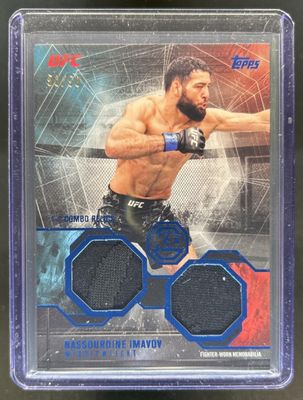 2026 Topps Knockout UFC #OTC-NI 1-2 Combo Relics - Blue /50