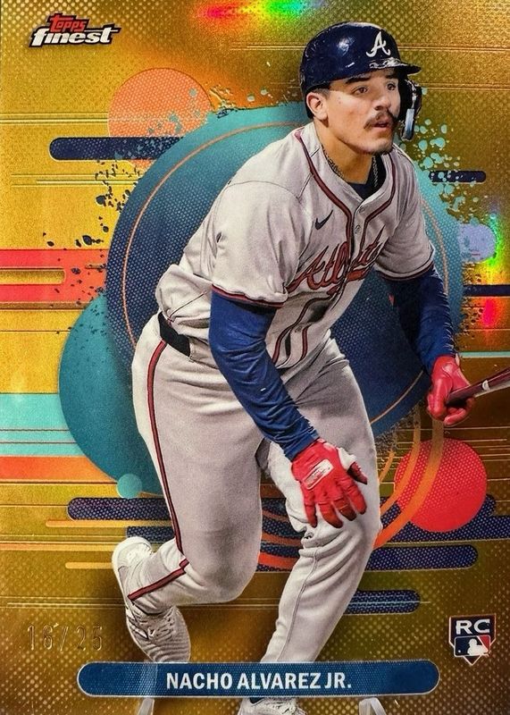 Nacho Alvarez Jr. 2025 Topps Finest #140 Uncommon - Gold Refractor /25 Rookie RAW