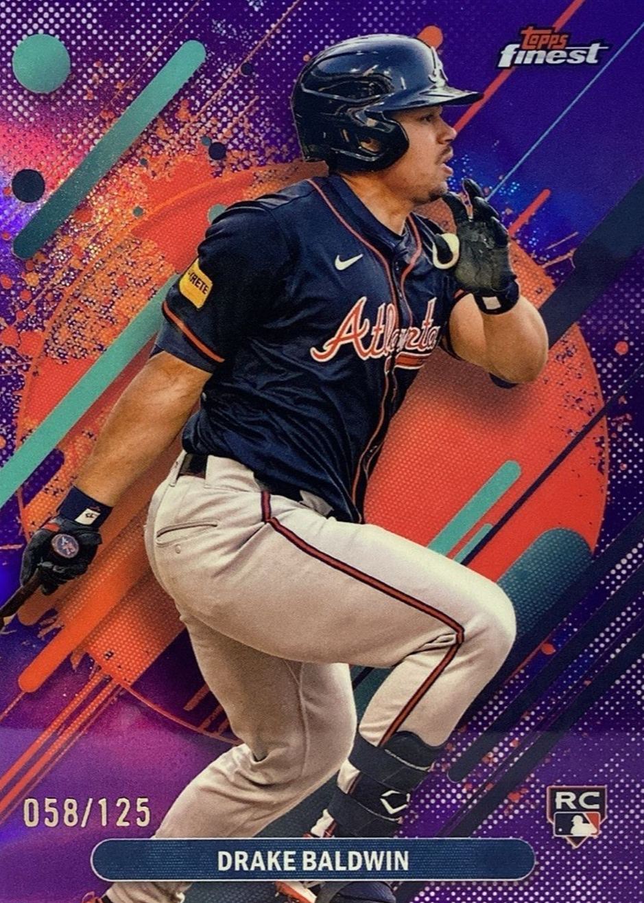 Drake Baldwin 2025 Topps Finest #287 Rare - Purple Refractor /125 