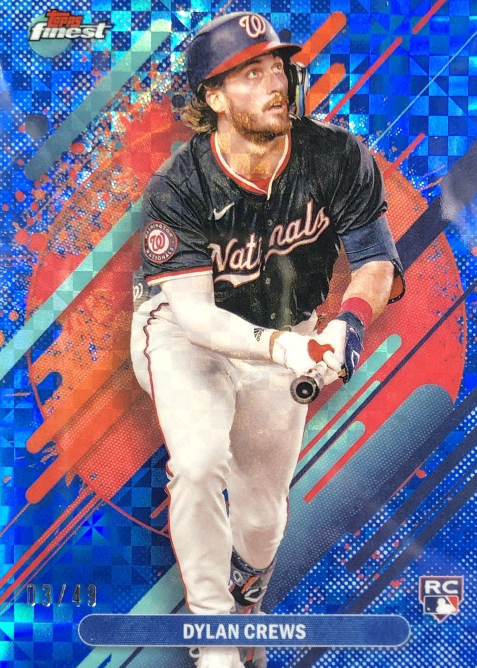 Dylan Crews 2025 Topps Finest #280 Rare - Blue Checkerboard