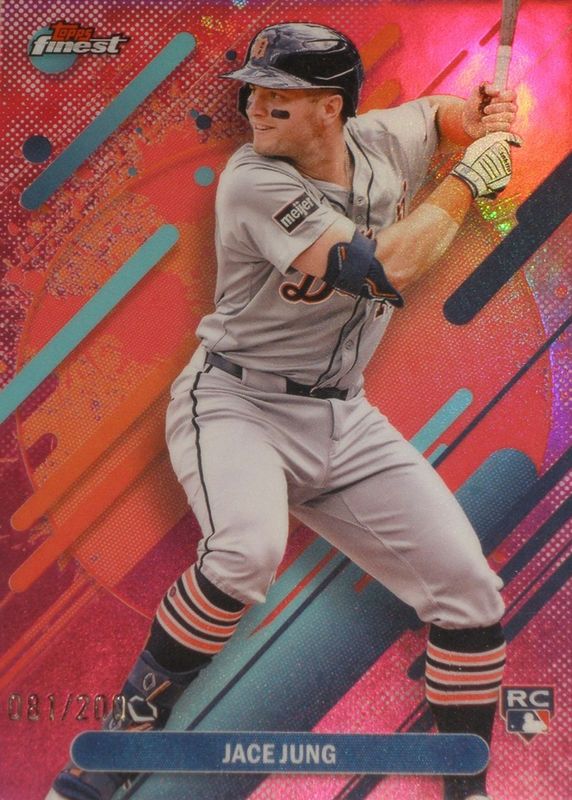 Jace Jung 2025 Topps Finest #243 Rare - Magenta Refractor /200 Rookie RAW