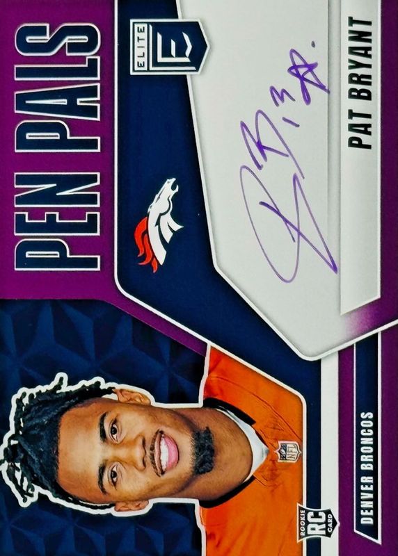 Pat Bryant 2025 Elite #PP-PBR Pen Pals - Purple Ink Rookie RAW