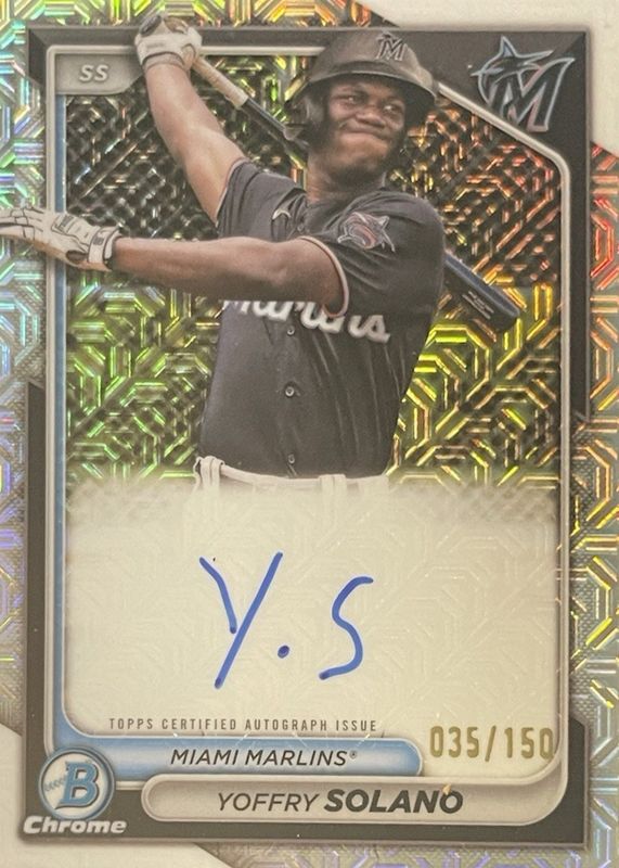2024 Bowman Chrome #CPA-YS Prospect Auto - HTA Choice Refractor /150