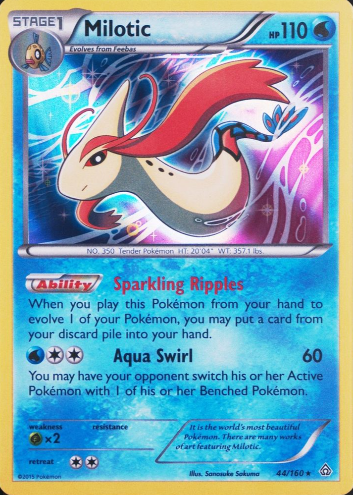 Milotic 2015 XY: Primal Clash #044/160 Holo Price Guide - Sports
