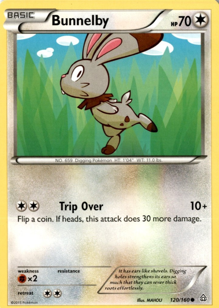 pokemon bunnelby card Bunnelby 2015 XY: Primal Clash #120/160 Base Price Guide