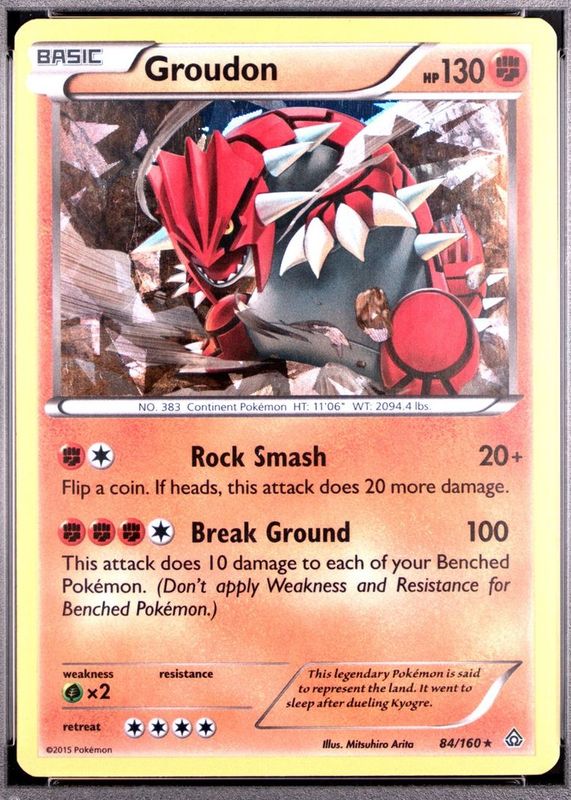 groudon pokemon card price The Pokmon Company 25th Promo Mint Japanese Pokmon Colorless Artist Groudon 2015 XY: Primal Clash
