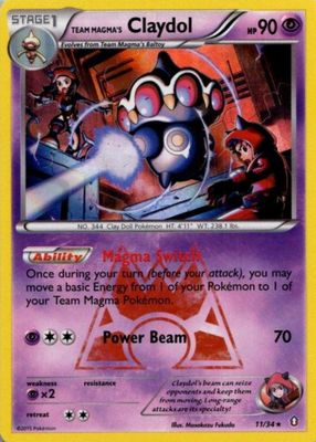 2015 XY: Double Crisis #11/34 Reverse Holo