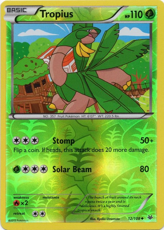 2015 XY: Roaring Skies #012/108 Reverse Holo
