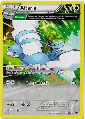 2015 XY: Roaring Skies #074/108 Base