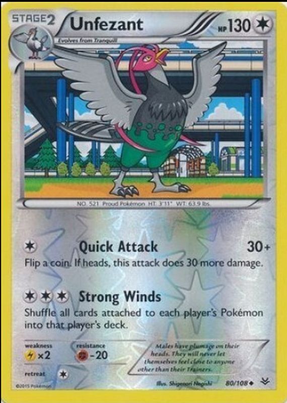 2015 XY: Roaring Skies #080/108 Reverse Holo
