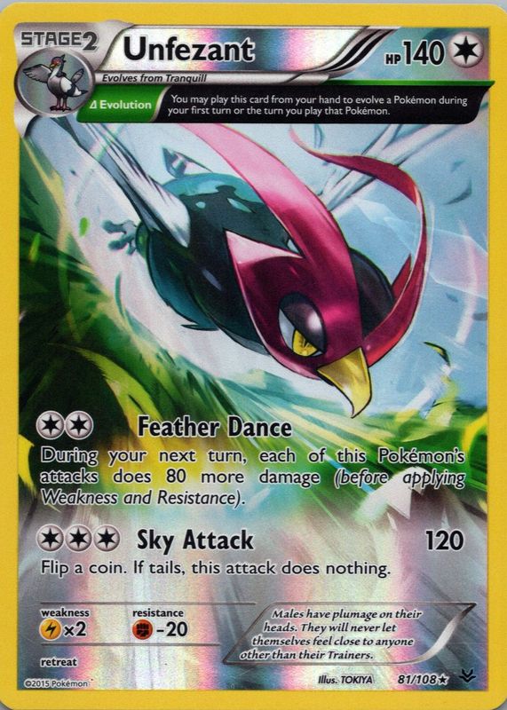 2015 XY: Roaring Skies #081/108 Reverse Holo